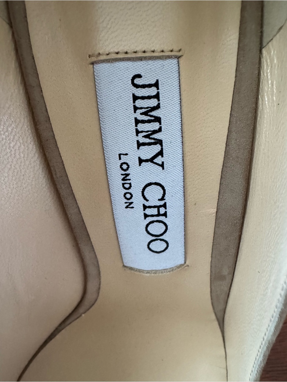Jimmy Choo Taupe Suede Pointed-Toe Stiletto Pumps - Picture 5 of 7